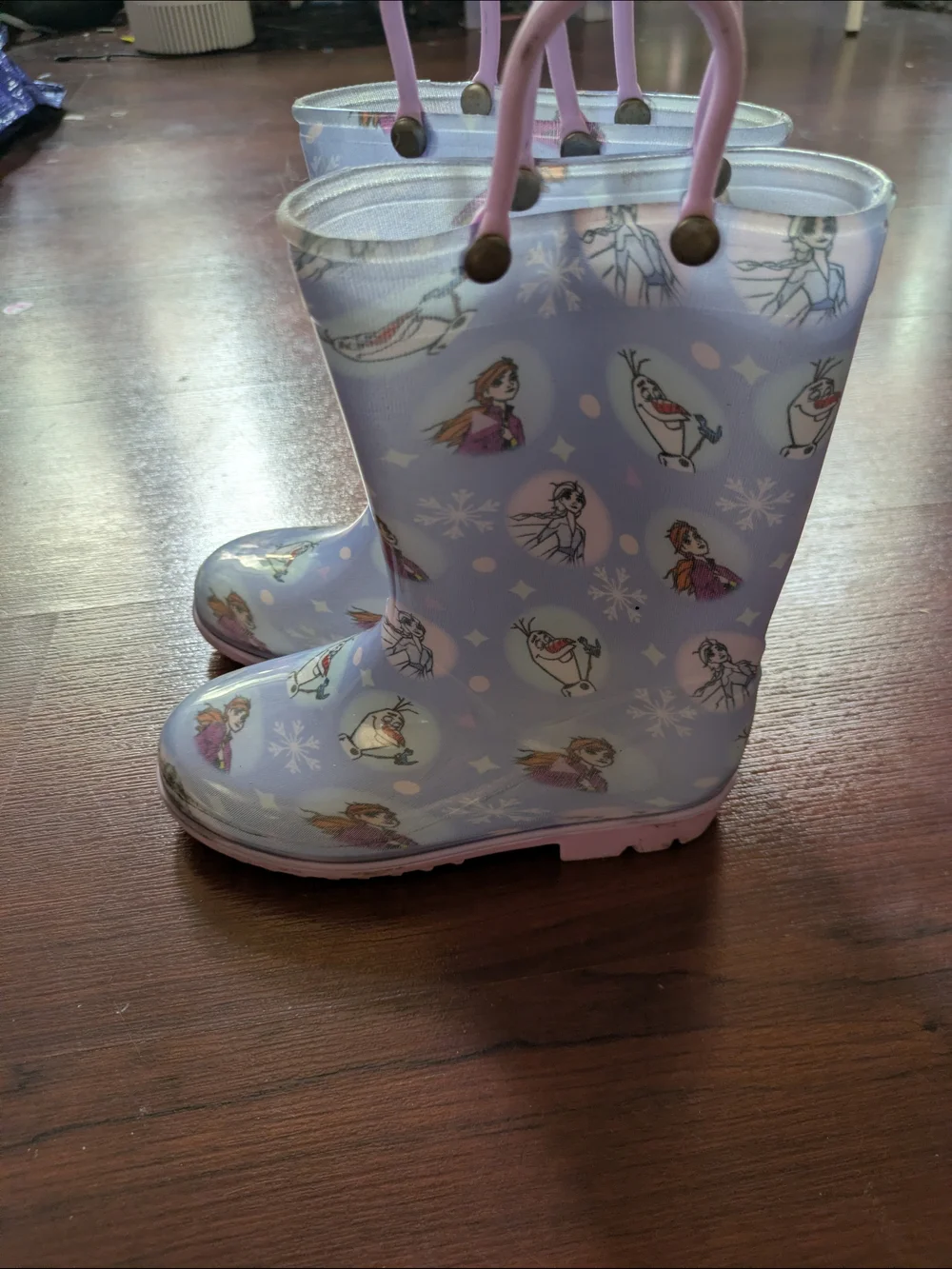 Disney Frozen Light Blue Girl's Boots 10